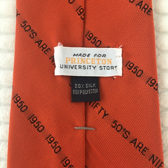 Vintage Princeton University 50’s Are Nifty Tie - Picture 4 of 6